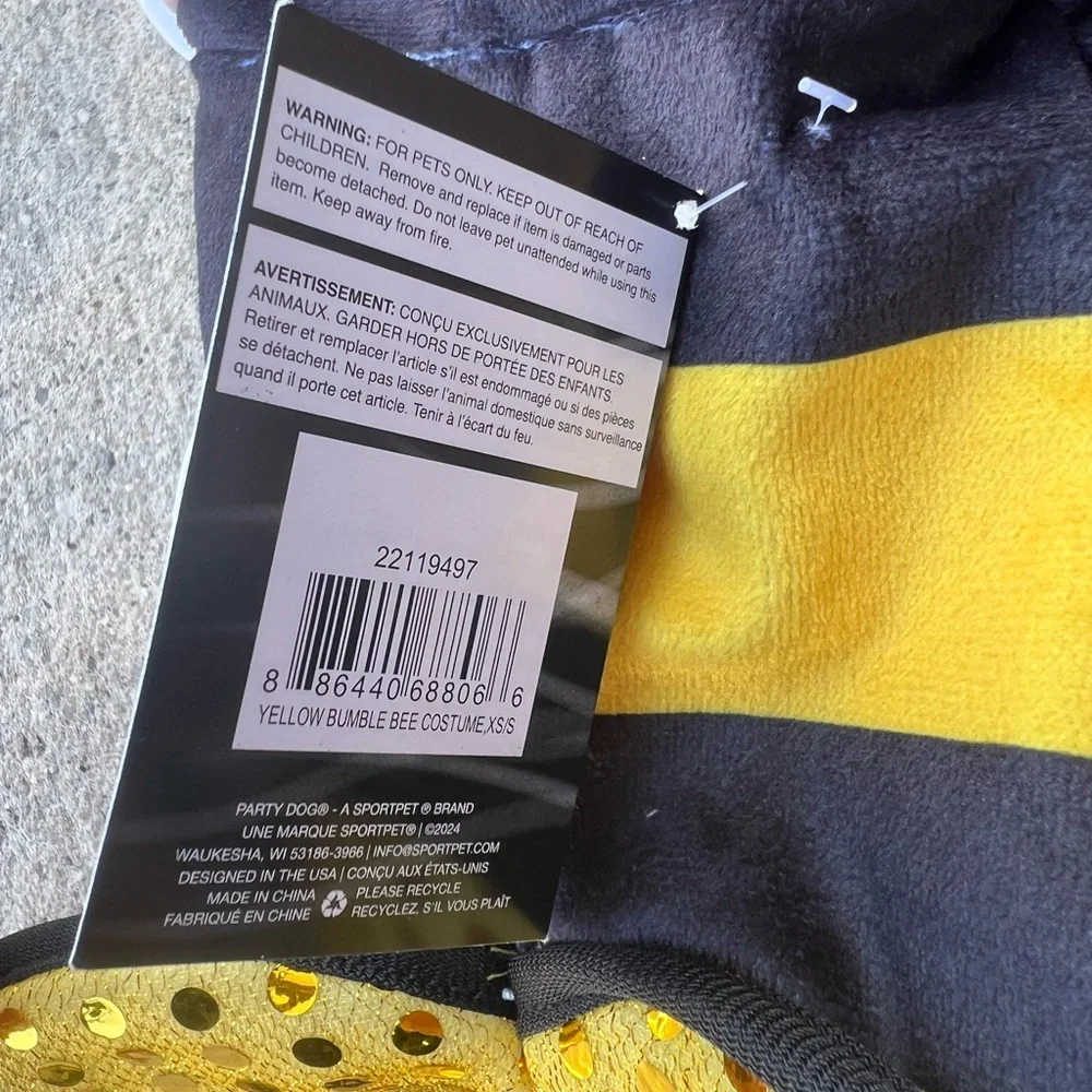 Bumblebee Costume for Kids - Black and Yellow